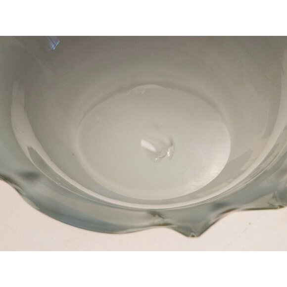 Creation Vimax Decorative Art Glass Bowl Italy, MCM, Green Gold Sparkle Dish - Picture 10 of 15